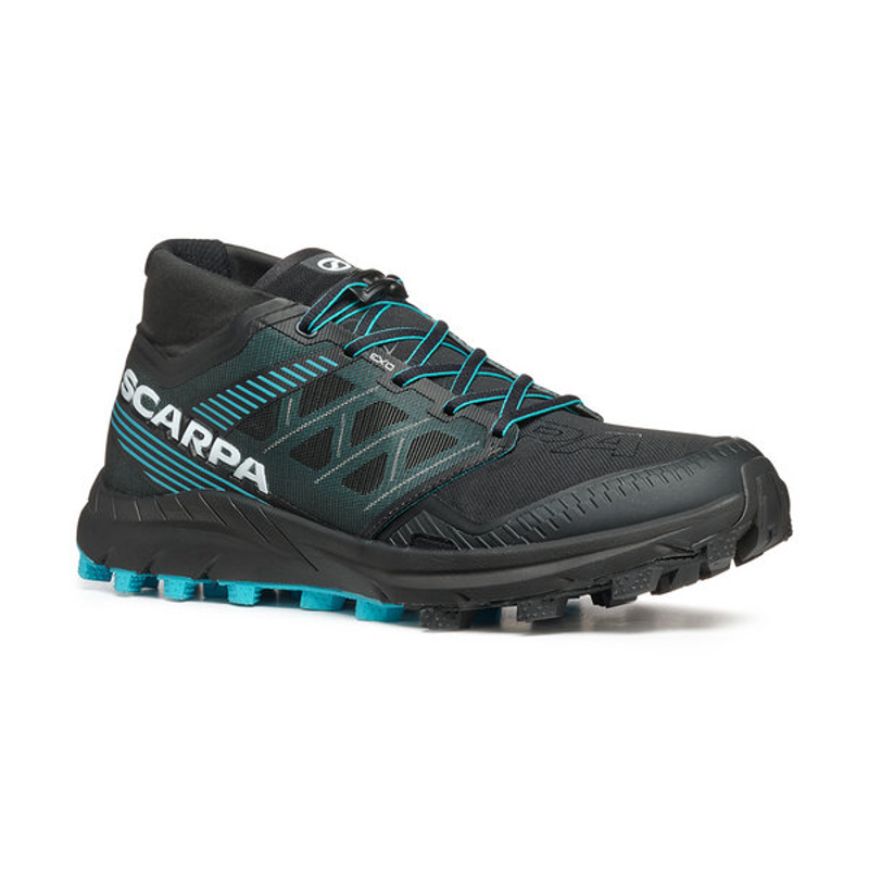 Scarpa Spin ST Men's Fell Running Shoe in Black/Azure-2